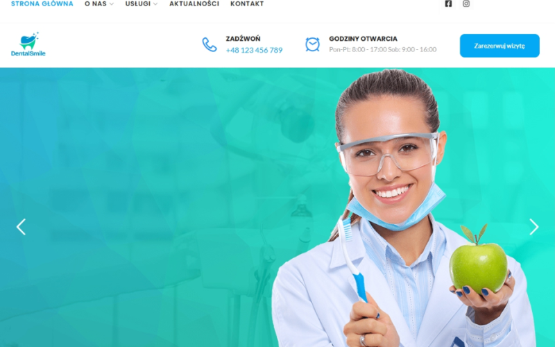 Realizacja strony internetowej dla firmy DentalSmile